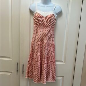 Missoni Red, Green, and White Ruched Sundress